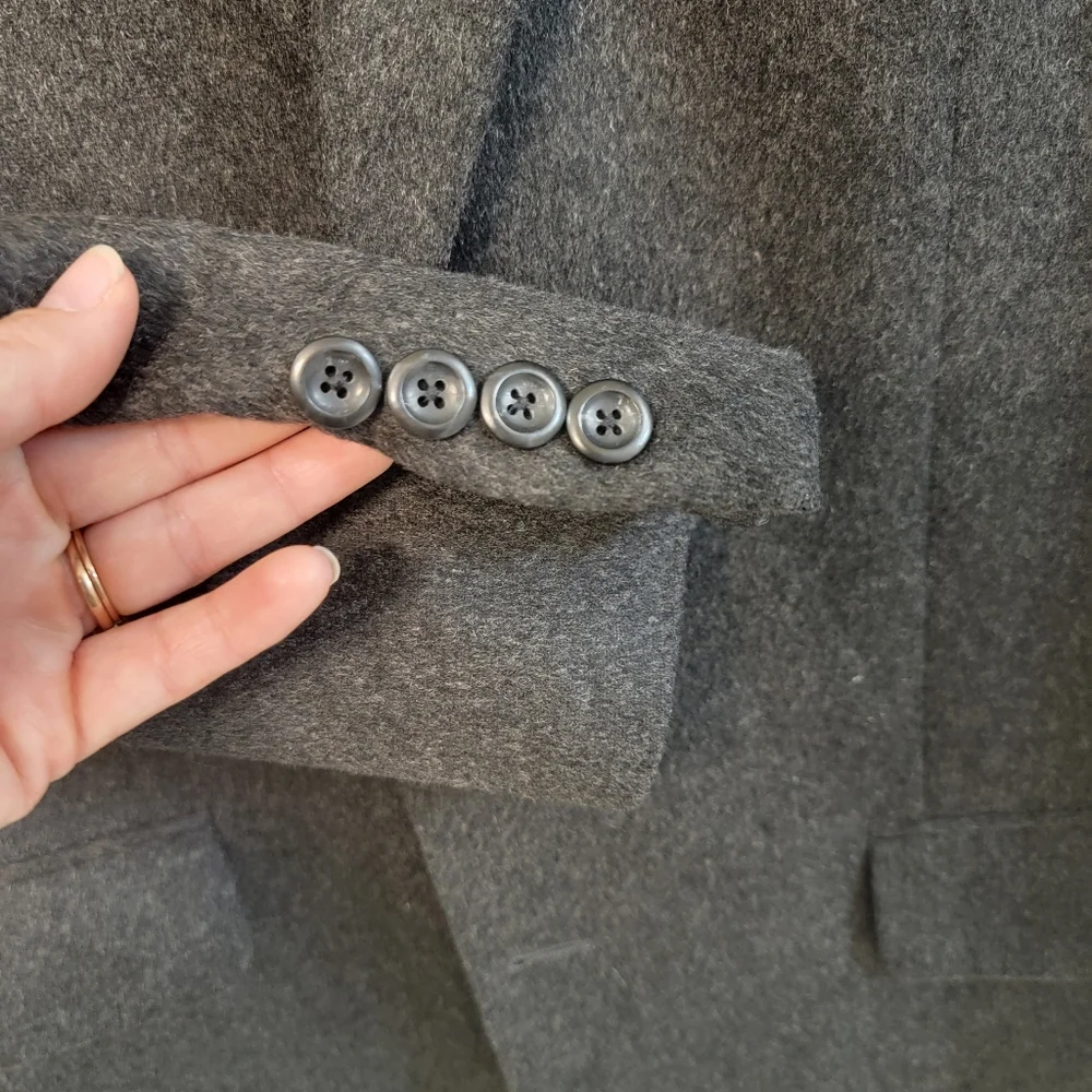 Jos A Bank 100% Cashmere Charcoal Gray Men's Blazer Size 41R 2B Sportcoat Career